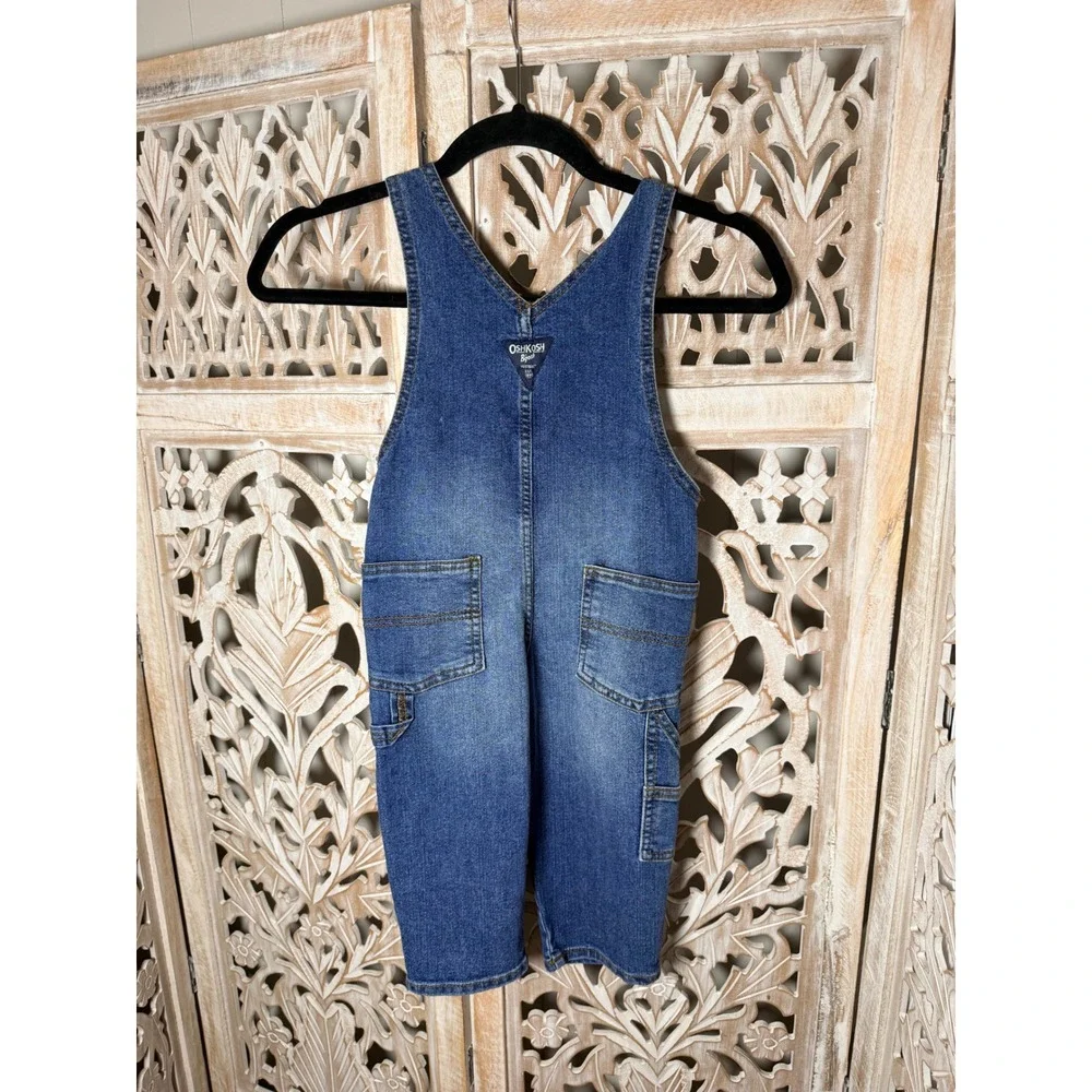 OshKosh Bgosh Toddler Boys Blue Denim Classic Overalls Size 2T OSH89379-SSI